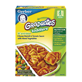 Gerber Graduates Microwaveable Meals Lil' Entrees cheese ravioli in tomato sauce with carrots, peas & corn Full-Size Picture